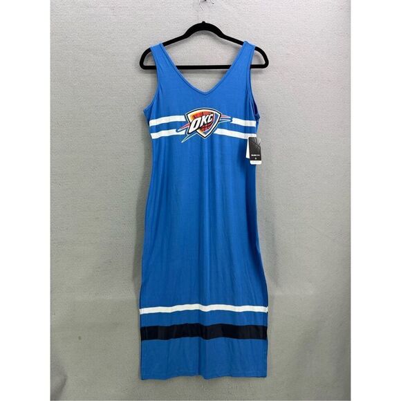 NWT Oklahoma City Thunder G-III 4Her by Carl Banks Women's Maxi Dress - Blue/Nav - Picture 11 of 12
